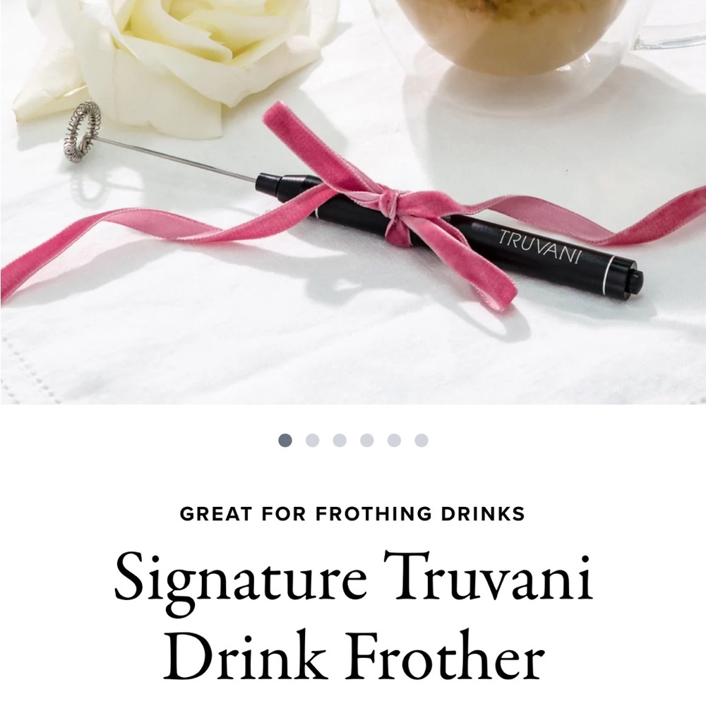 NEW in box Truvani Signature Milk Frother Black